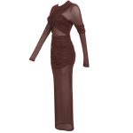 Vestido con transparencia